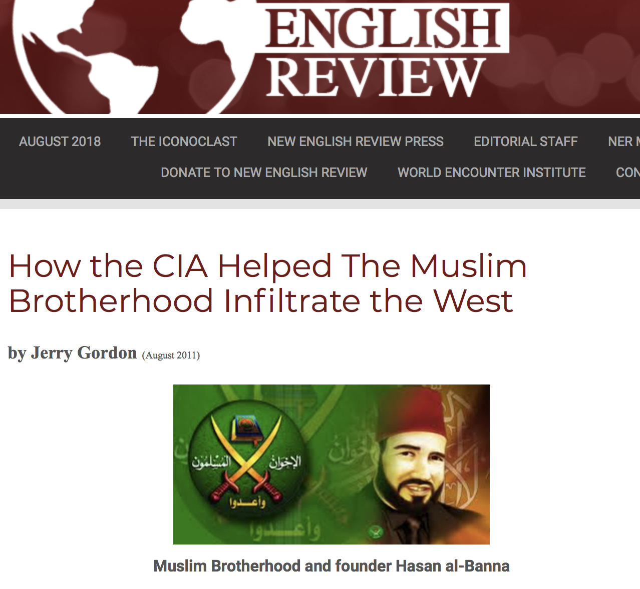HOW CIA HELPED ESTABLISH THE MUSLIM BROTHERHOOD
