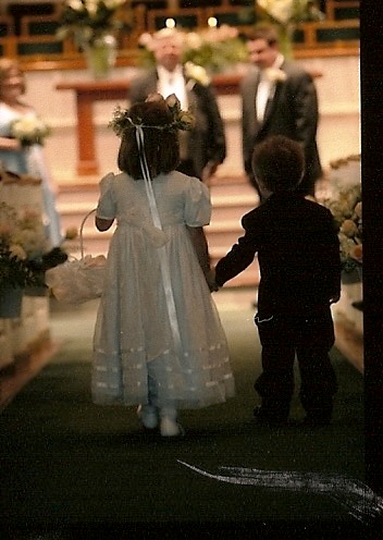 flower girl and ring bearer